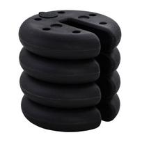 Švenčių palapinės svoris, paviljono svoris iki 5 kg, HDPE plastikas, juodas, Ø25x6cm
