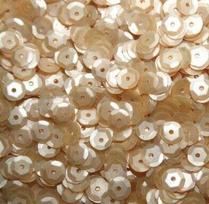 Dekoratyviniai skaldyti blizgučiai Ecru/bež, 6mm, 100g, ~7500vnt.