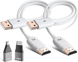 Išmaniojo (Smart TV) ir televizoriaus priedas Belaidis HDMI siųstuvas-priėmikvas 5GHz, 4K, baltas