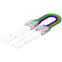 Dvipusis 10 mm COB RGB (daugiaspalvės) LED juostos jungimo laidas