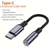 Type-C į 3.5mm adapteris