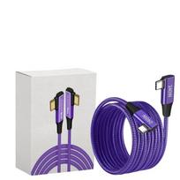 USB C greito įkrovimo laidas, PD240W dviguba alkūnė