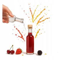 Stiklinė 100 ml "futura" buteliukas su kamšteliu