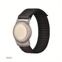 Nailoninė laikrodžio apyrankė su Airtag laikikliu, Juoda
