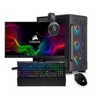 Kompiuteris Gaming PC Corsair 2 Komplekt, Intel® Core™ i5-14600KF 4.9 GHz, 1 TB SSD, RAM 16GB DDR5, GeForce RTX™ 5060 8GB, PSU 650W, Windows 11 24″ FullHD 1920×1080 165Hz