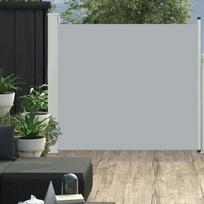 Ištraukiama šoninė kiemo pertvara vidaXL, 170 x 300 cm, pilka