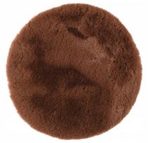 Šokoladinis rudas kailinis kilimas kambariui 38 cm 1 vnt., 38 cm