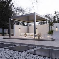 Pavėsinė Pergola DELUXE PRO AUTOMATIC 4x4 su LED, Anthracite