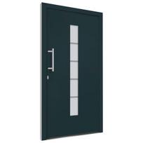 vidaXL Priekinės durys antracito spalvos 110x210cm