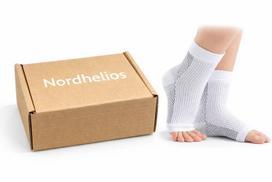 Kompresinės kojinės 37/39 dydis, L/XL, baltos, unisex, Nordhelios, 37/39