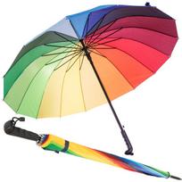 Didelis vaivorykštės skėtis tvirtas automatinis