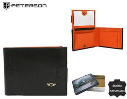 Maža odinė vyriška piniginė su RFID - Peterson