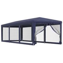 Proginė palapinė su 8 tinklinėmis sienomis, mėlyna, 3x9m, HDPE CFE15154