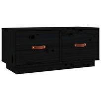 Televizoriaus spintelė，TV spintelė，TV staliukas, juoda, 80x34x35cm, pušies masyvas CFE705102