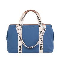 CHILDHOME DIDELIS MAMOS REIKMENŲ KREPŠYS MOMMY BAG SIGNATURE, CANVAS – INDIGO