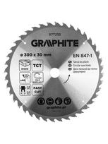 Graphite diskinis pjovimo diskas 300x30mm, 40 dantų medienai