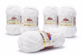 Himalaya Dolphin Baby siūlai, 5vnt po 100g, pliušas-poliesteris, mezgimui
