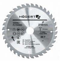 Hogert pjovimo diskas medienai 216x30x36z Osb 1,6mm