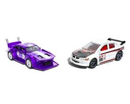 Hot Wheels 2 automobiliai su atgalinės eigos mechanizmu, 1:43