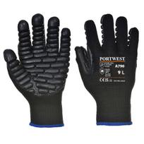 Portwest A790 antivibracinės pirštinės, juodos, Xl