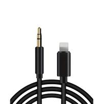AUX laidas iPhone automobiliui,  Juoda