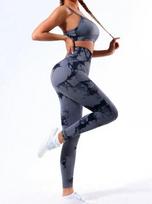 NevYou sportinis kostiumas moterims ActiveFit, pilkas/juodas, L