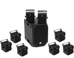 Omnitronic BOB-10A SW + 8x BOB-4 SW