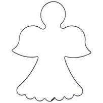 Formelė sausainiams "angelas" - nerūdijančio plieno, 9.5 cm