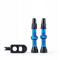 Trezado Tubeless Presta ventiliai, mėlyni, 2 vnt.
