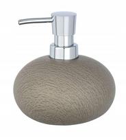 Cementinis muilo dozatorius taupe 300 ml, modernus vonios aksesuaras