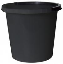 Kibiras Plast Team, 10 l, juoda sp.