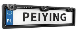 Peiying kamera numerio rėmelyje su 2 parkavimo davikliais (buzzer), 140°, naktinis matymas, IP67