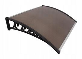 Stogelis virš durų Metal-gum, 150x100 cm, juodas/rudas