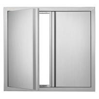 nerūdijančio plieno kepsninės durelės 660x610 mm
