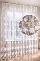 Dieninė užuolaida su siuvinėjimu 800 × 235 cm, balta