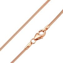 Paauksuota sidabrinė grandinėlė moterims "Snake" Brasco 62647, 45
