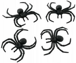 Juodi Halloween Paukščiai 4vnt. 8cm - Dekoracijos