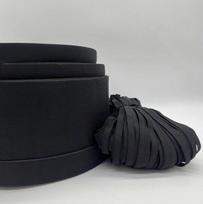Siuvimo plokščia elastinė juostelė (guma) juoda, 30 mm, 50 m, drabužiams ir aksesuarams