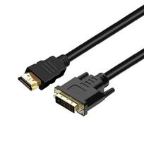 HDMI-DVI-D kabelis, 0.5 m, juodas