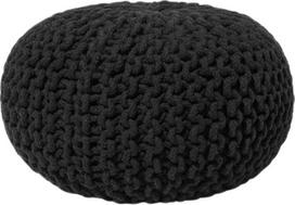 Pufas Beliani Conrad, juoda sp., 40 cm x 40 cm x 25 cm