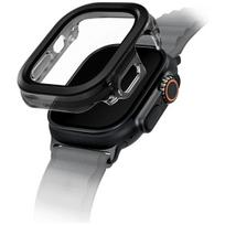 Grūdinto stiklo dėklas Uniq Voute Apple Watch Ultra 49mm, juodas