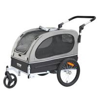 Šunų dviračio priekaba Vevor TS810, pilka/juoda