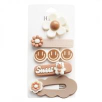5 dalių rinkinys 5in1 plaukų smeigtukai sweet SMILE SP280