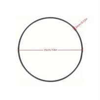 Didelis metalinis lankas dekoracijoms, Juoda 20cm/8in