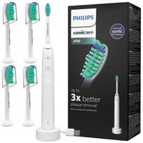 PHILIPS HX3651/13 SONIC dantų šepetėlis baltas + 4 PRORESULT GALUTĖS