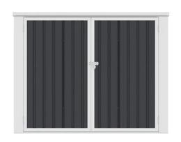 Šiukšliadėžių pastogė Davis 173x101 cm, Cold Grey