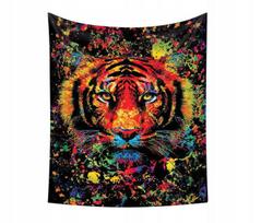 Sienų apdaila UV FLUORESCENT IMAGE GOBELIN ODBLASK 150cm XXL Tigras, Sienų apdaila UV FLUORESCENT IMAGE GOBELIN ODBLASK 150cm XXL Tigras