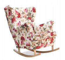 ARI skandinaviškas supamasis krėslas Šeimos baldai roses beige light