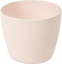 Plastikinis vazonas šviesiai smėlio spalvos 11 cm Magnolija Jumper, 11 cm