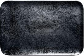 Lėkštė serviravimo RAK Karbon, 33 cm x 27 cm x 1.6 cm, juoda sp.